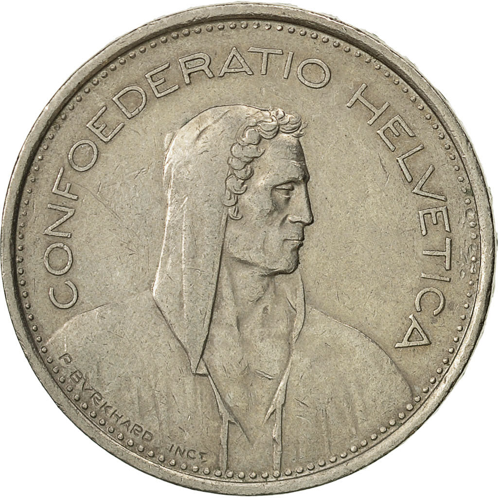 Switzerland, 5 Francs, 1973, Bern, EF(40-45), Copper-nickel, KM:40a.1
