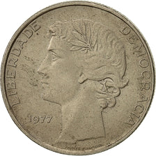 Coin, Portugal, 25 Escudos, 1977, EF(40-45), Copper-nickel, KM:607