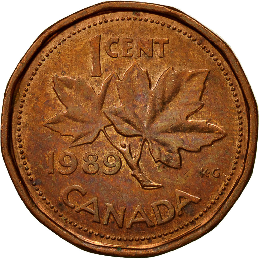 Coin, Canada, Elizabeth II, Cent, 1989, Royal Canadian Mint, Ottawa, EF(40-45)