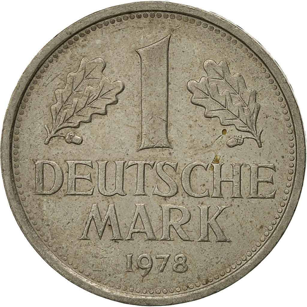 Coin, GERMANY - FEDERAL REPUBLIC, Mark, 1978, Karlsruhe, EF(40-45)