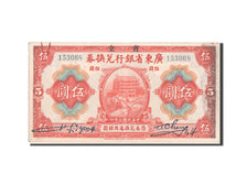Biljet, China, 5 Dollars, 1918, TTB