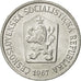 Munten, Tsjecho-Slowakije, 10 Haleru, 1967, ZF+, Aluminium, KM:49.1