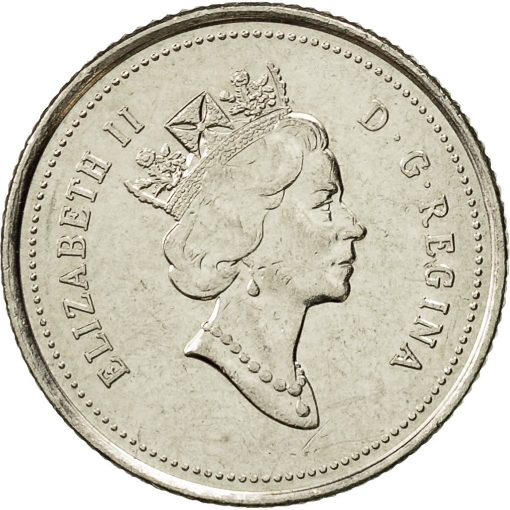 Coin, Canada, Elizabeth II, 10 Cents, 1993, Royal Canadian Mint, Ottawa