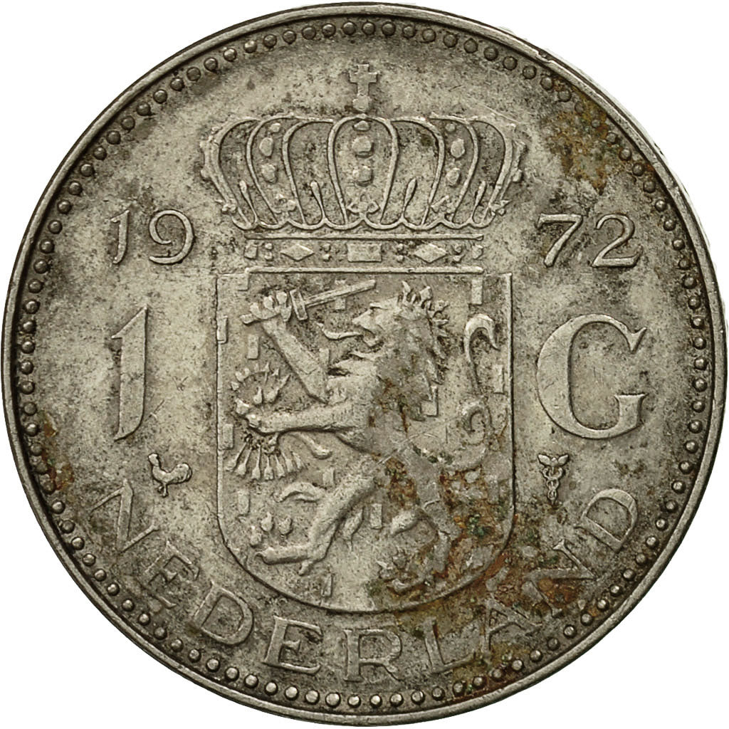 Monnaie, Pays-Bas, Juliana, Gulden, 1972, TTB, Nickel, KM:184a