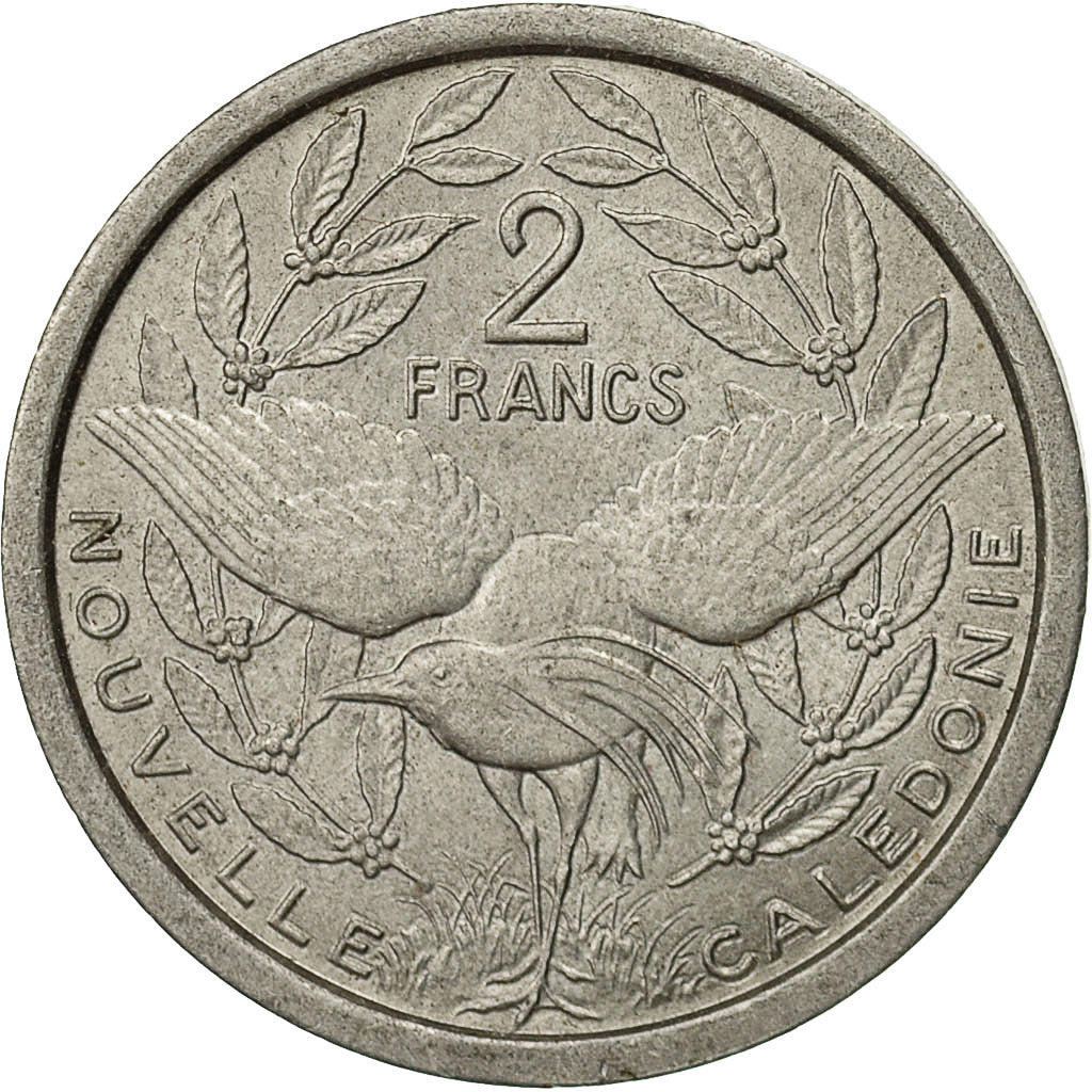 Moneta, Nuova Caledonia, 2 Francs, 1971, Paris, SPL-, Alluminio, KM:9