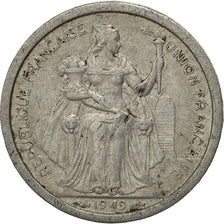 Moneta, OCEANIA FRANCESE, Franc, 1949, MB+, Alluminio, KM:2