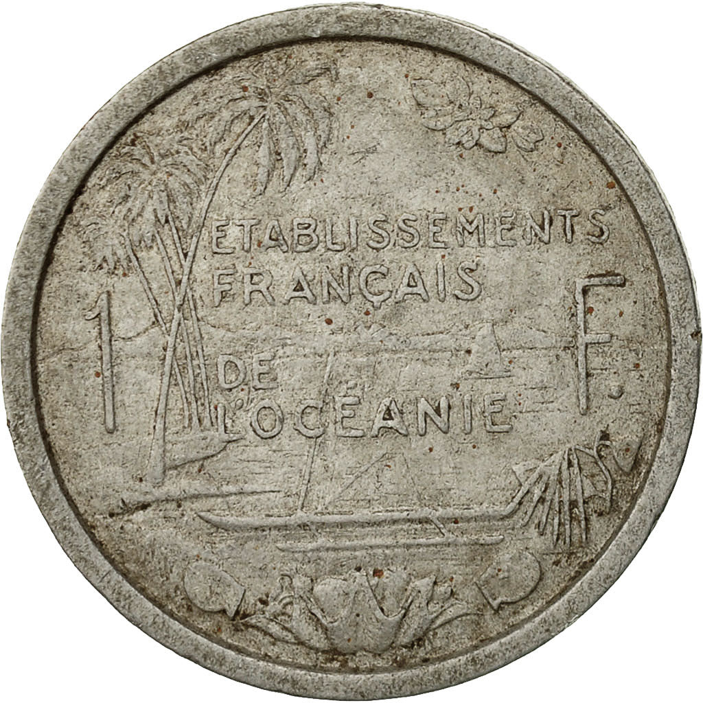 Moneta, OCEANIA FRANCESE, Franc, 1949, MB+, Alluminio, KM:2