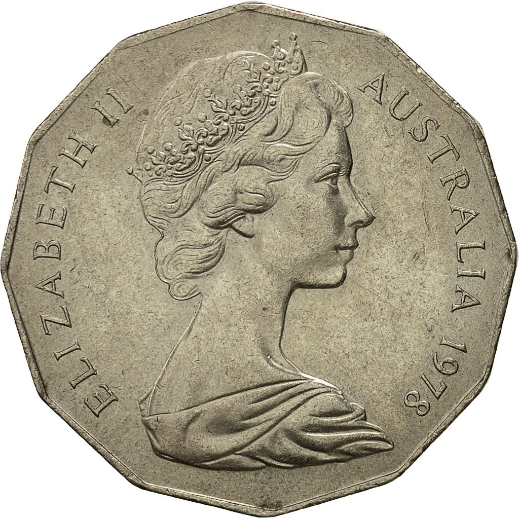 Coin, Australia, Elizabeth II, 50 Cents, 1978, AU(50-53), Copper-nickel, KM:68