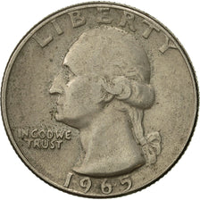 Coin, United States, Washington Quarter, Quarter, 1965, U.S. Mint, Philadelphia