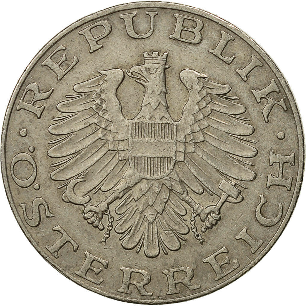 Coin, Austria, 10 Schilling, 1974, EF(40-45), Copper-Nickel Plated Nickel