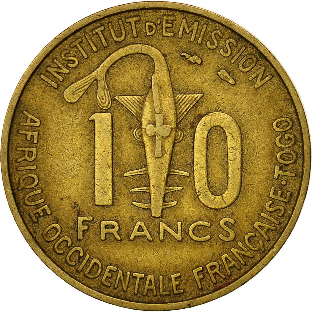 Moneta, Africa occidentale francese, 10 Francs, 1957, Paris, BB