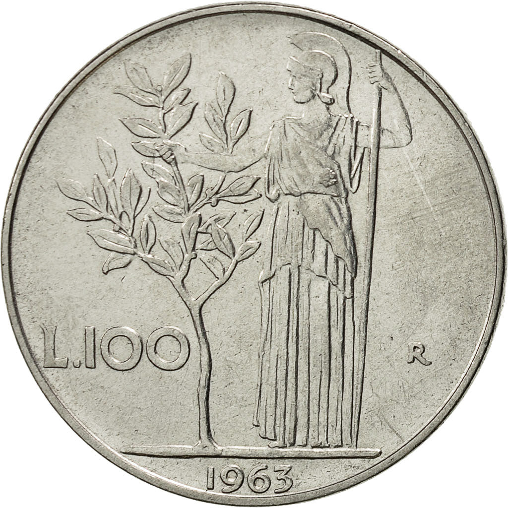 Monnaie, Italie, 100 Lire, 1963, Rome, TTB, Stainless Steel, KM:96.1
