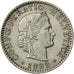 Coin, Switzerland, 20 Rappen, 1883, Bern, AU(55-58), Nickel, KM:29
