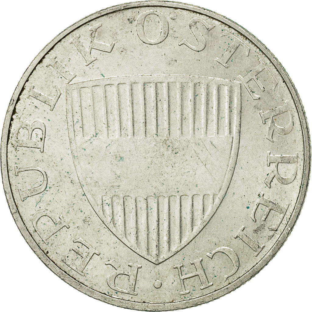 Munten, Oostenrijk, 10 Schilling, 1973, ZF+, Zilver, KM:2882