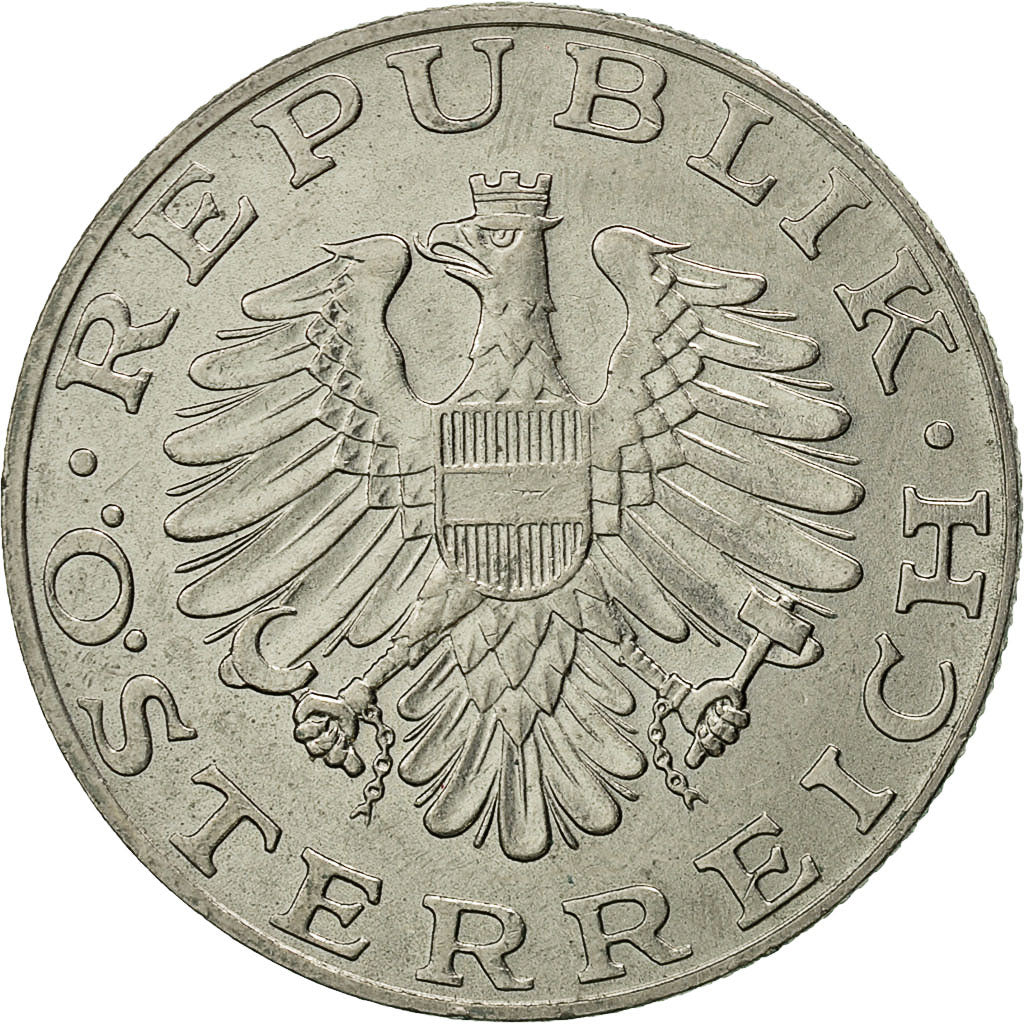 Coin, Austria, 10 Schilling, 1982, AU(55-58), Copper-Nickel Plated Nickel