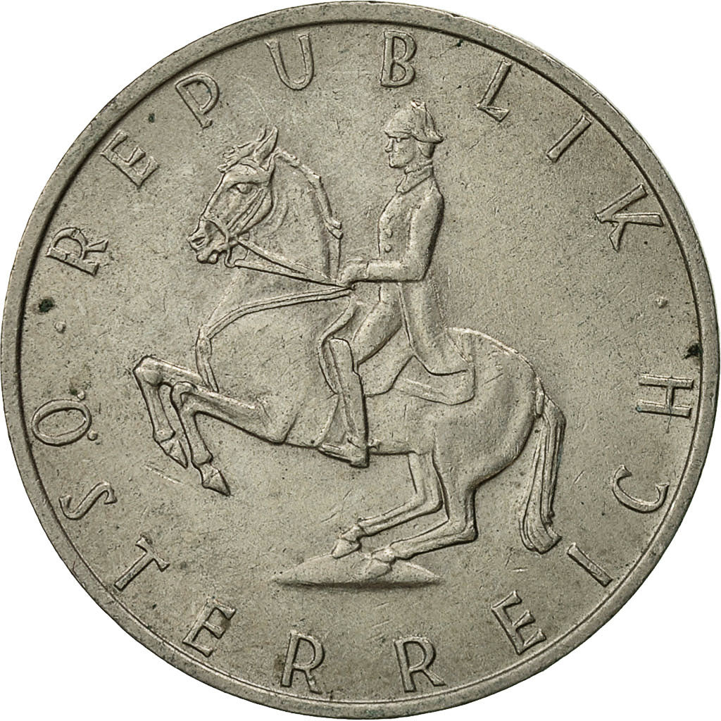 Coin, Austria, 5 Schilling, 1968, AU(50-53), Copper-nickel, KM:2889a