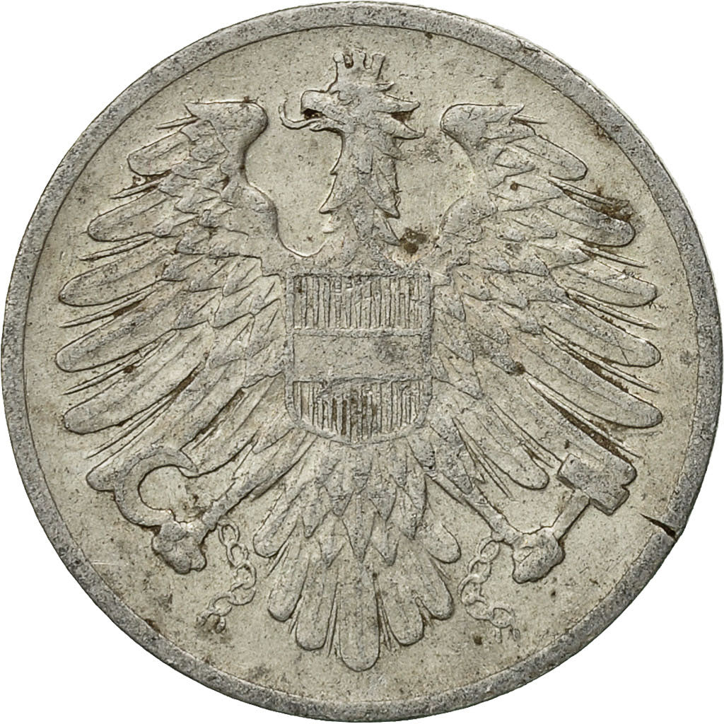Coin, Austria, 2 Groschen, 1950, EF(40-45), Aluminum, KM:2876