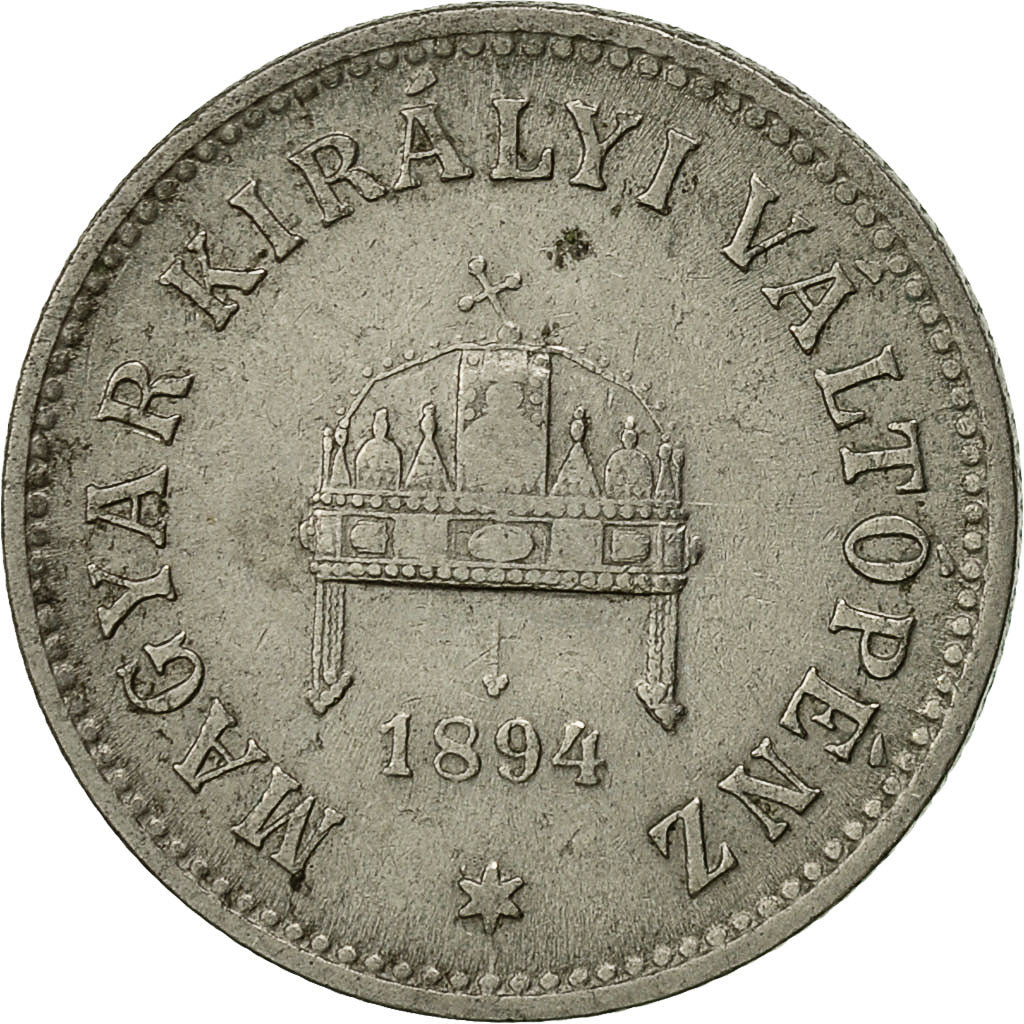 Monnaie, Hongrie, Franz Joseph I, 10 Filler, 1894, Kormoczbanya, TTB, Nickel
