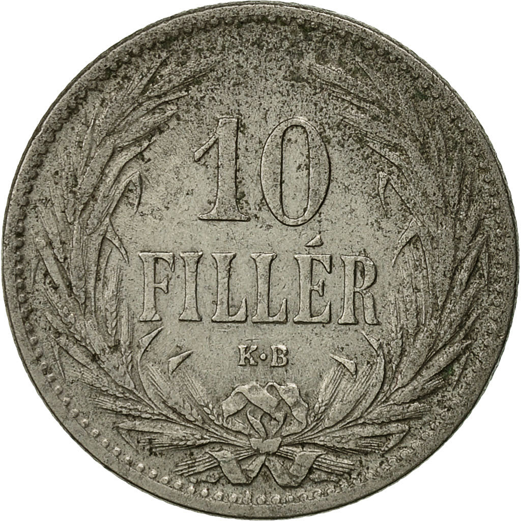 Monnaie, Hongrie, Franz Joseph I, 10 Filler, 1894, Kormoczbanya, TTB, Nickel