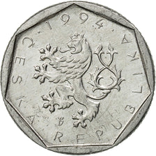 Coin, Czech Republic, 20 Haleru, 1994, AU(50-53), Aluminum, KM:2.1