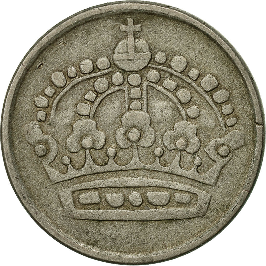 Coin, Sweden, Gustaf VI, 25 Öre, 1954, EF(40-45), Silver, KM:824