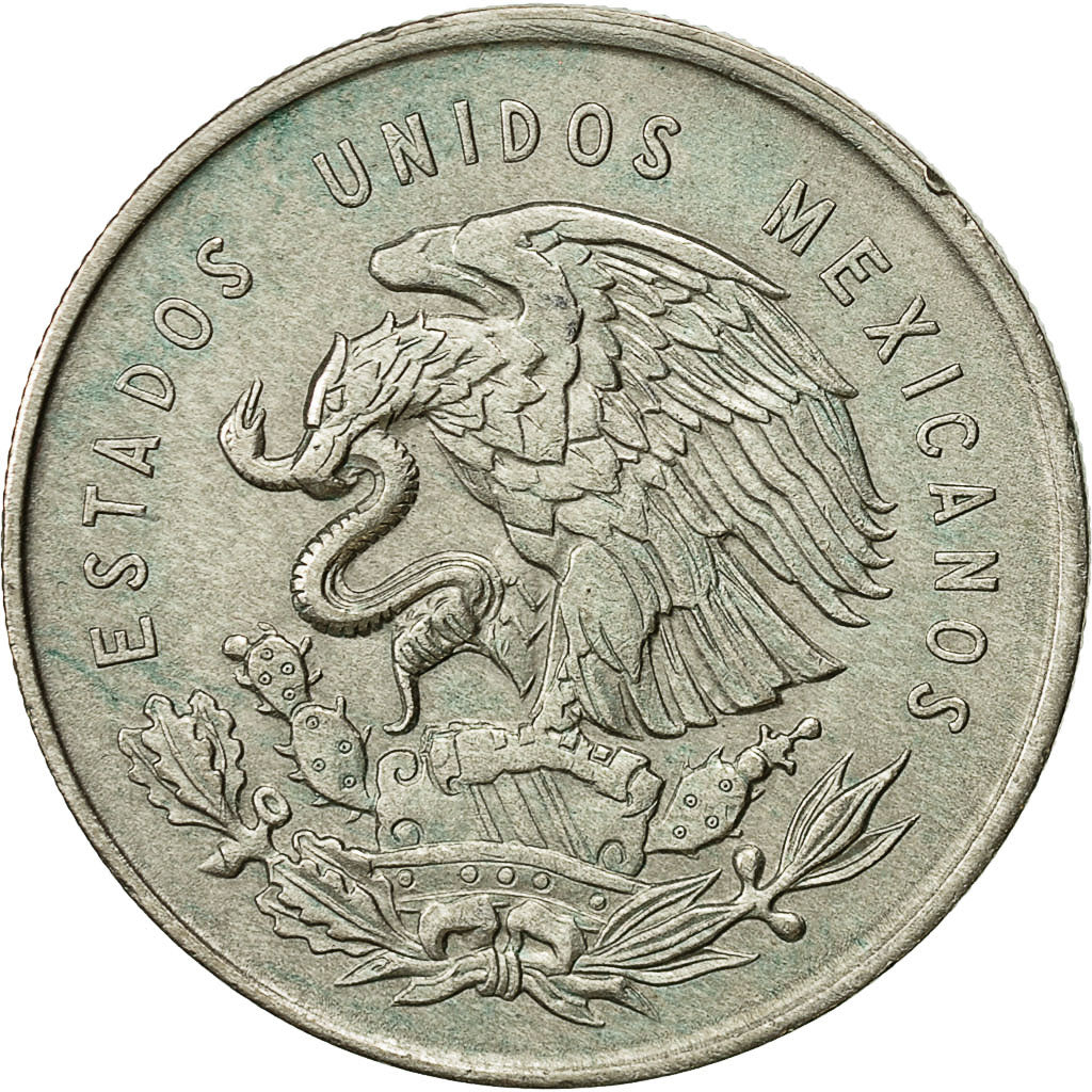 Mexico, Peso, 1950, Mexico City, AU(50-53), Silver, KM:457