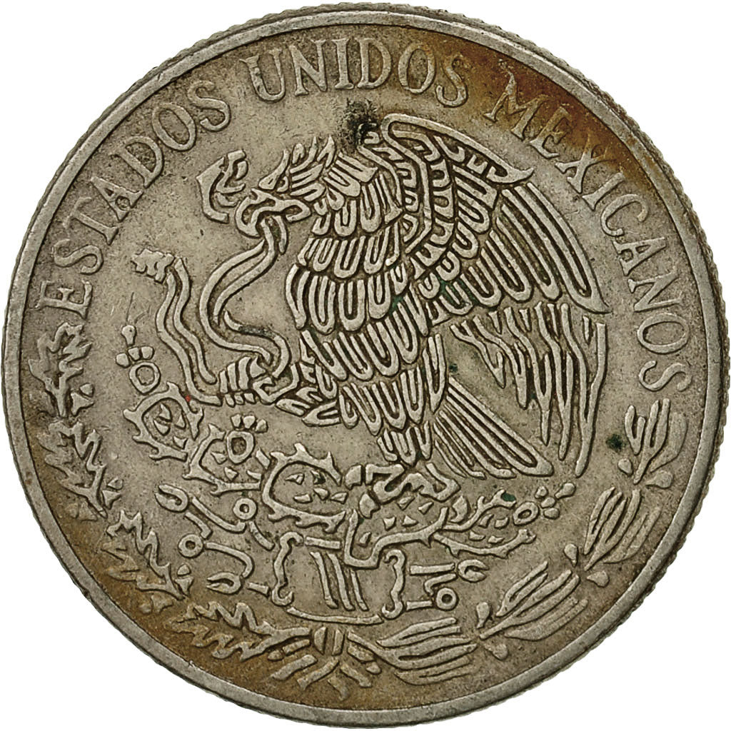 Moneda, México, 50 Centavos, 1970, Mexico City, MBC, Cobre - níquel, KM:452