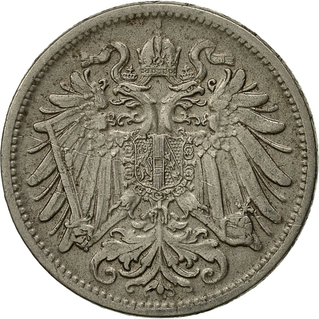 Austria, Franz Joseph I, 20 Heller, 1908, EF(40-45), Nickel, KM:2803