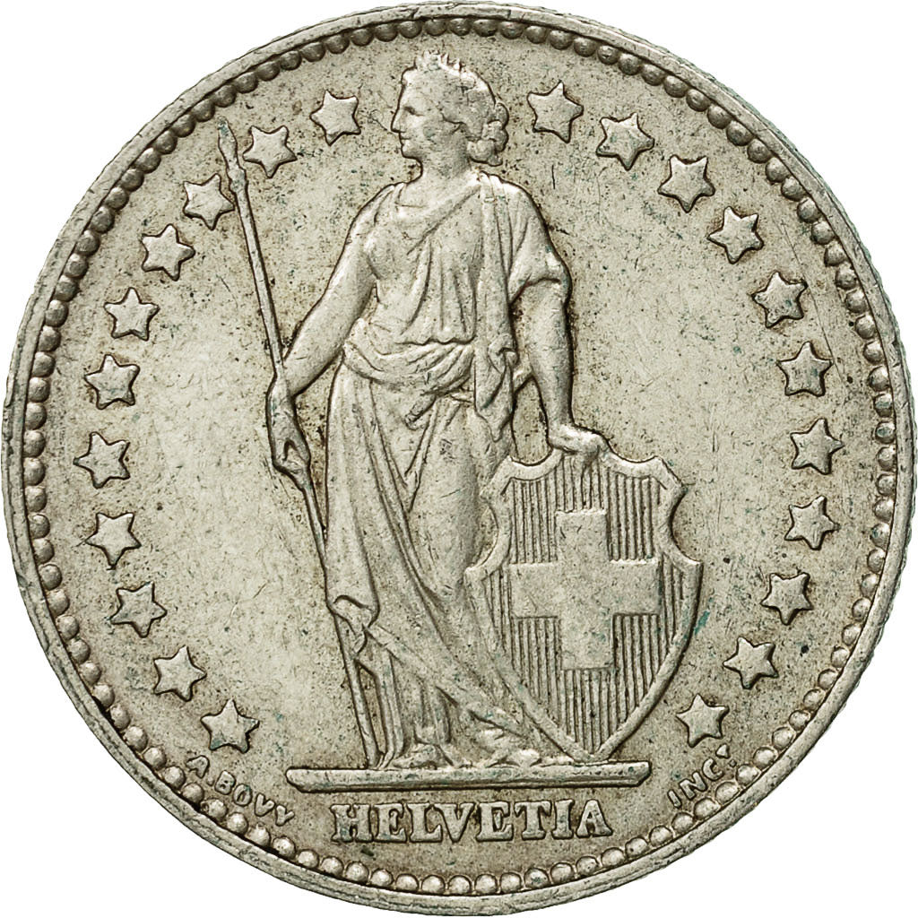 Suiza, Franc, 1965, Bern, MBC, Plata, KM:24