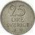 Moneda, Suecia, Gustaf VI, 25 Öre, 1967, MBC, Cobre - níquel, KM:836