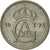 Moneta, Szwecja, Gustaf VI, 25 Öre, 1973, EF(40-45), Miedź-Nikiel, KM:836
