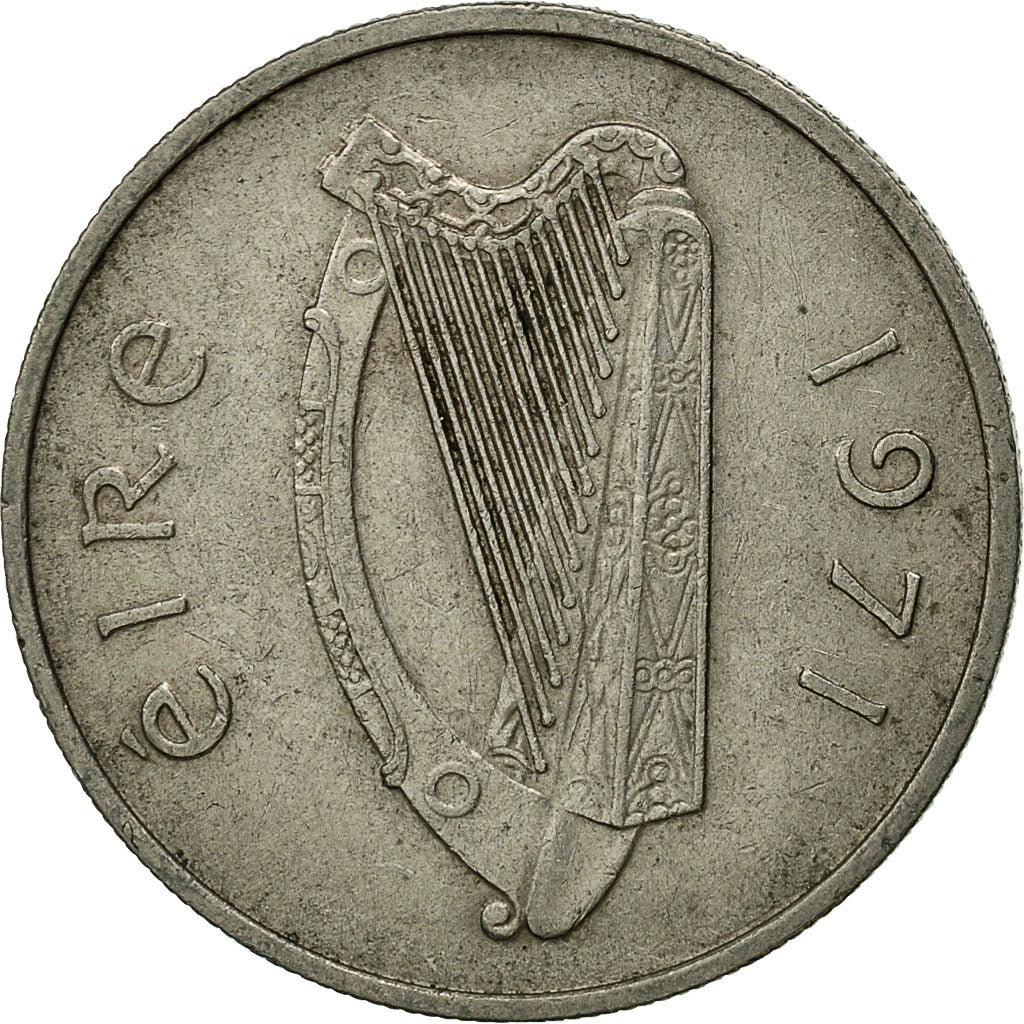 Coin, IRELAND REPUBLIC, 5 Pence, 1971, EF(40-45), Copper-nickel, KM:22