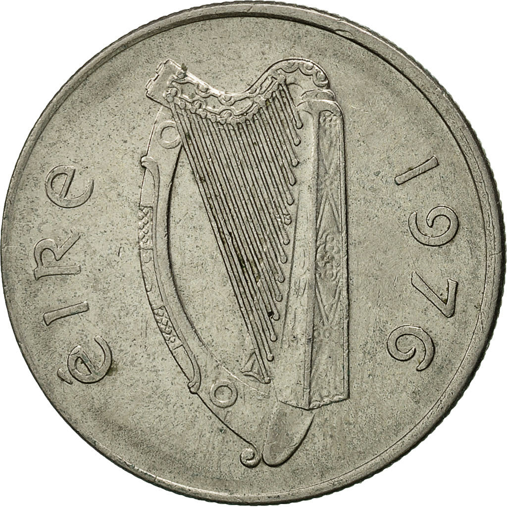 Coin, IRELAND REPUBLIC, 5 Pence, 1976, EF(40-45), Copper-nickel, KM:22