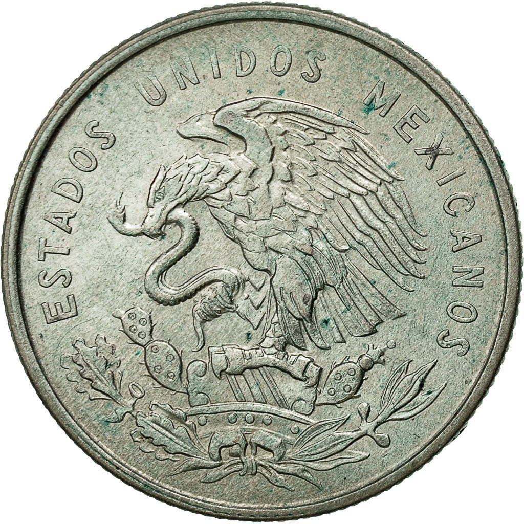 México, 50 Centavos, 1950, Mexico City, MBC, Plata, KM:449