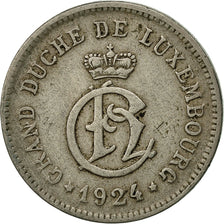 Coin, Luxembourg, Charlotte, 10 Centimes, 1924, EF(40-45), Copper-nickel, KM:34