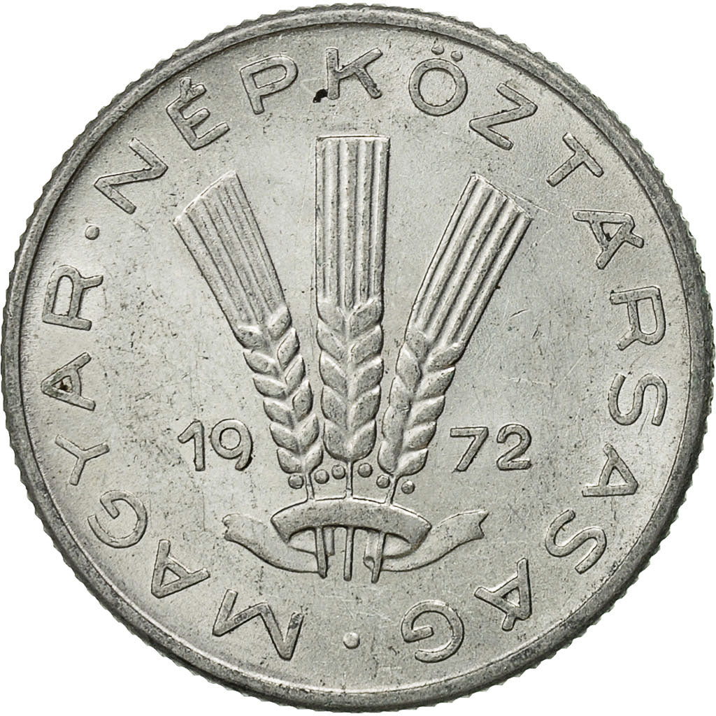 Coin, Hungary, 20 Fillér, 1972, Budapest, AU(50-53), Aluminum, KM:573