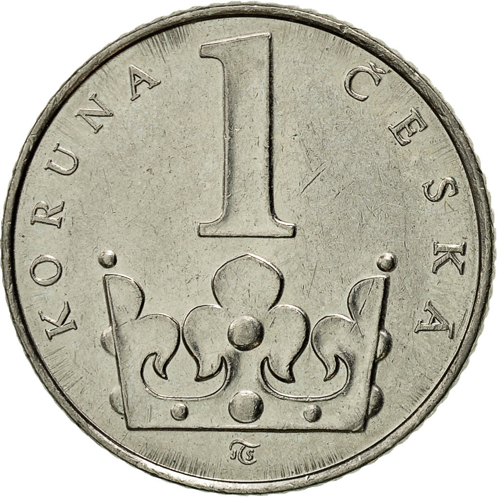Munten, Tsjechische Republiek, Koruna, 1993, PR, Nickel plated steel, KM:7