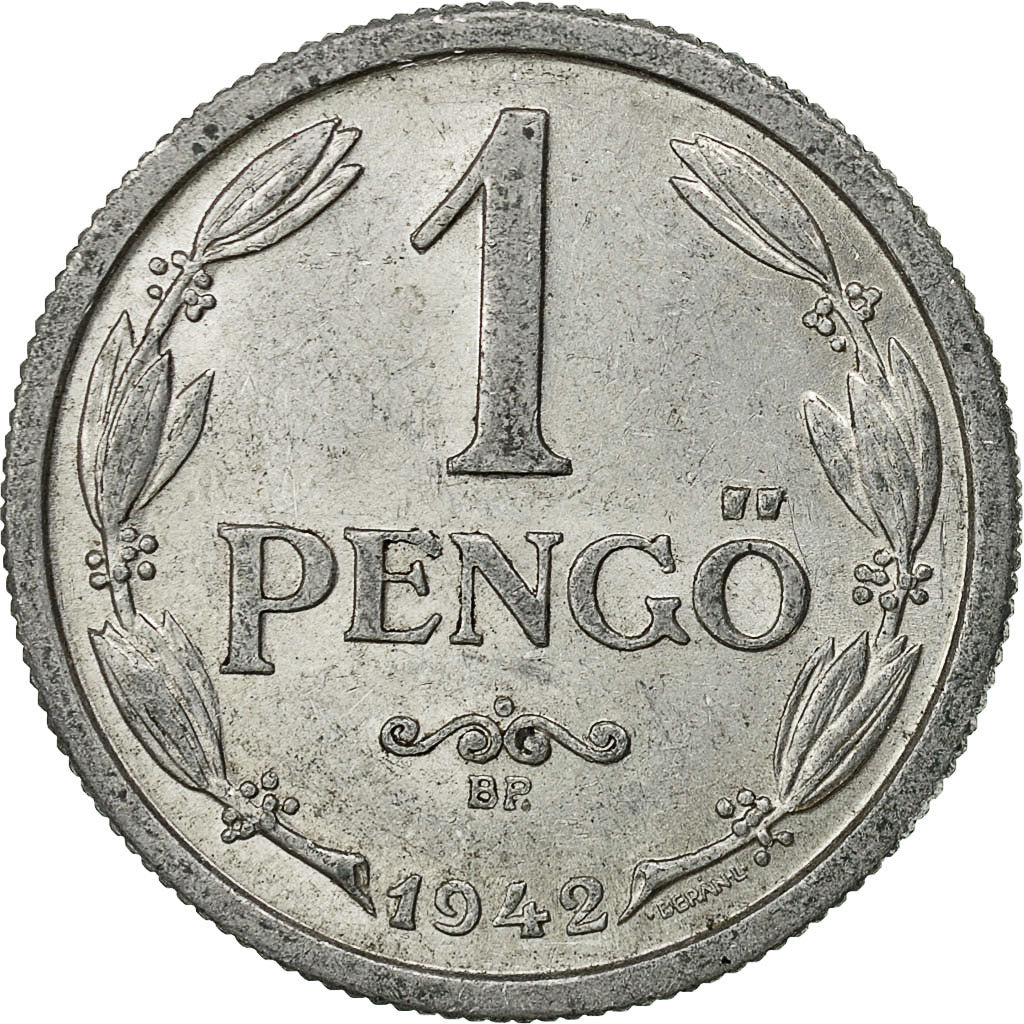 Coin, Hungary, Pengo, 1942, Budapest, EF(40-45), Aluminum, KM:521