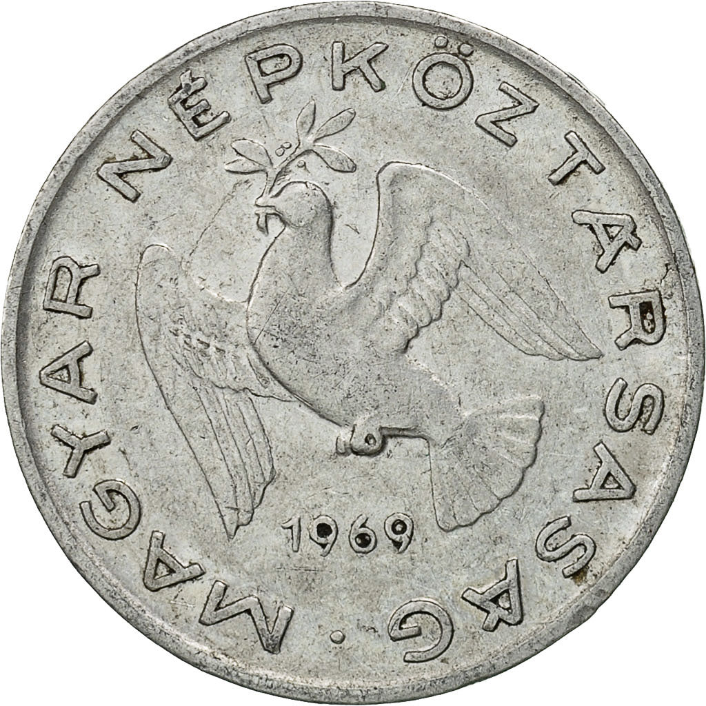 Münze, Ungarn, 10 Filler, 1969, Budapest, SS, Aluminium, KM:572