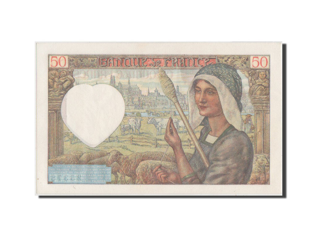 Billete, Francia, 50 Francs, 50 F 1940-1942 ''Jacques Coeur'', 1941, UNC