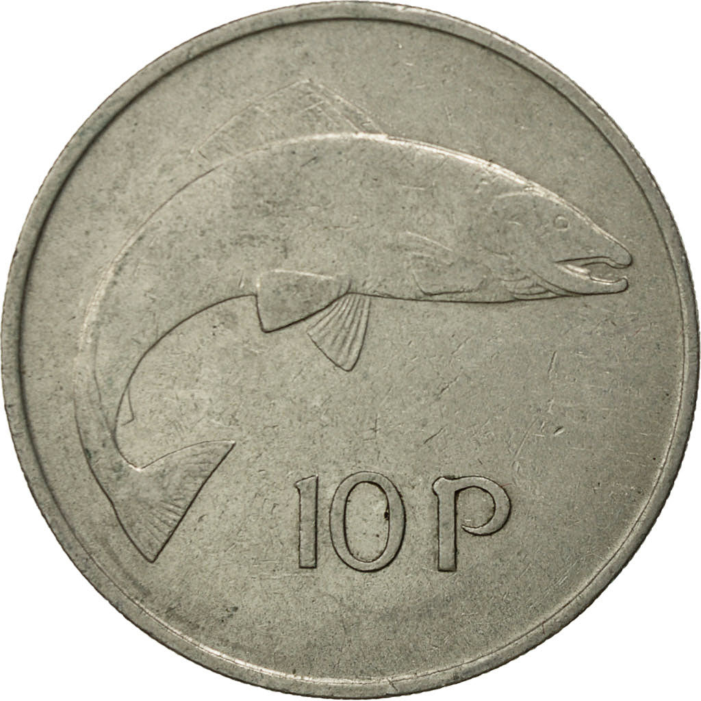 Coin, IRELAND REPUBLIC, 10 Pence, 1973, EF(40-45), Copper-nickel, KM:23