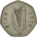 Coin, IRELAND REPUBLIC, 50 Pence, 1976, EF(40-45), Copper-nickel, KM:24
