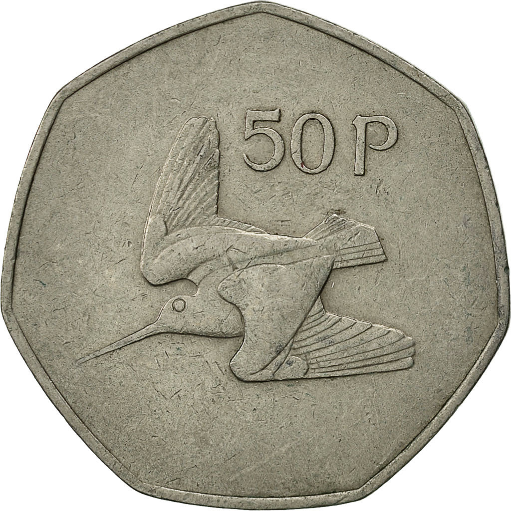 Coin, IRELAND REPUBLIC, 50 Pence, 1976, EF(40-45), Copper-nickel, KM:24