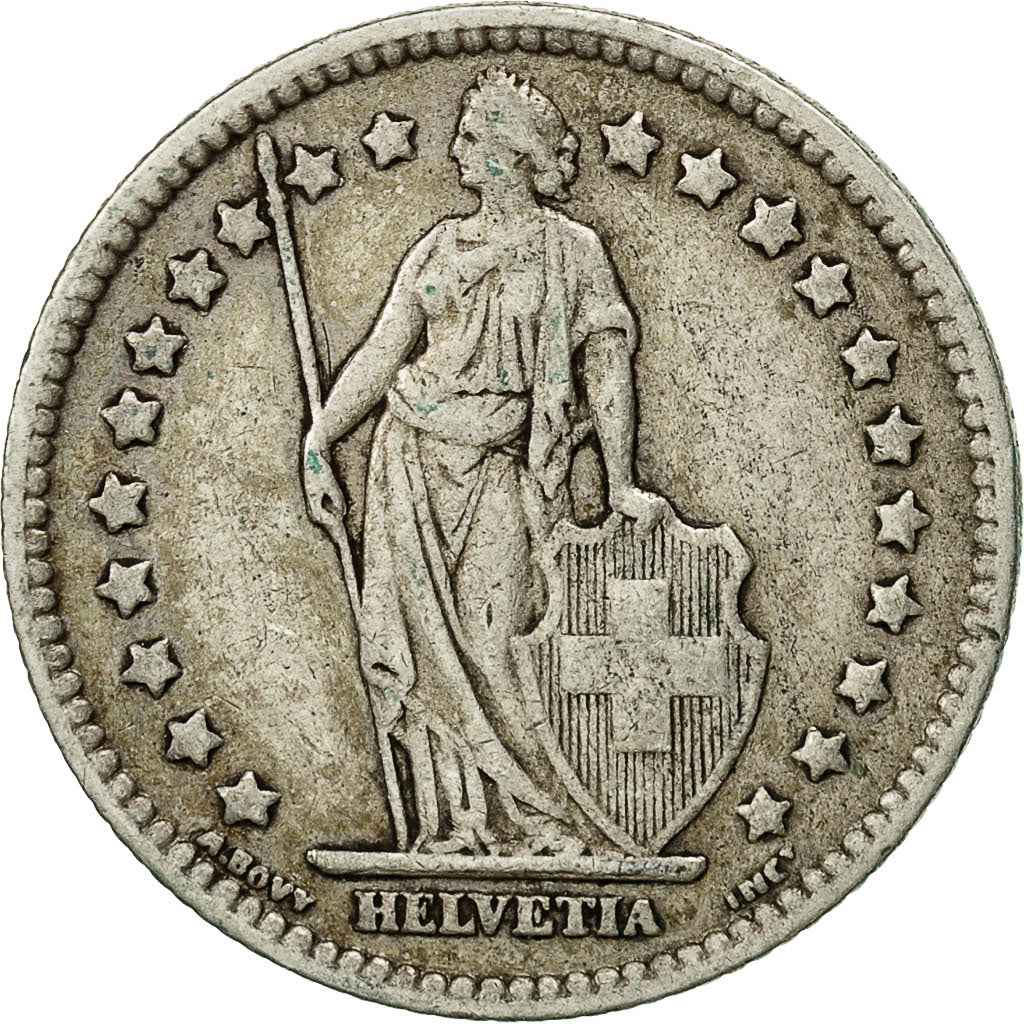 Moneda, Suiza, Franc, 1928, Bern, MBC, Plata, KM:24