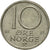 Coin, Norway, Olav V, 10 Öre, 1977, EF(40-45), Copper-nickel, KM:416