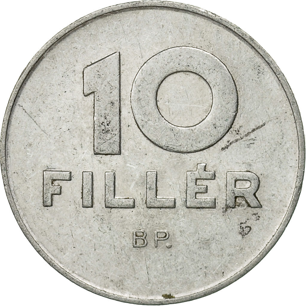 Coin, Hungary, 10 Filler, 1970, Budapest, EF(40-45), Aluminum, KM:572