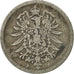 ALEMANIA - IMPERIO, Wilhelm I, Mark, 1875, Stuttgart, BC+, Plata, KM:7