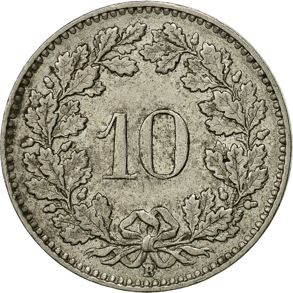 Moneta, Svizzera, 10 Rappen, 1962, Bern, BB, Rame-nichel, KM:27