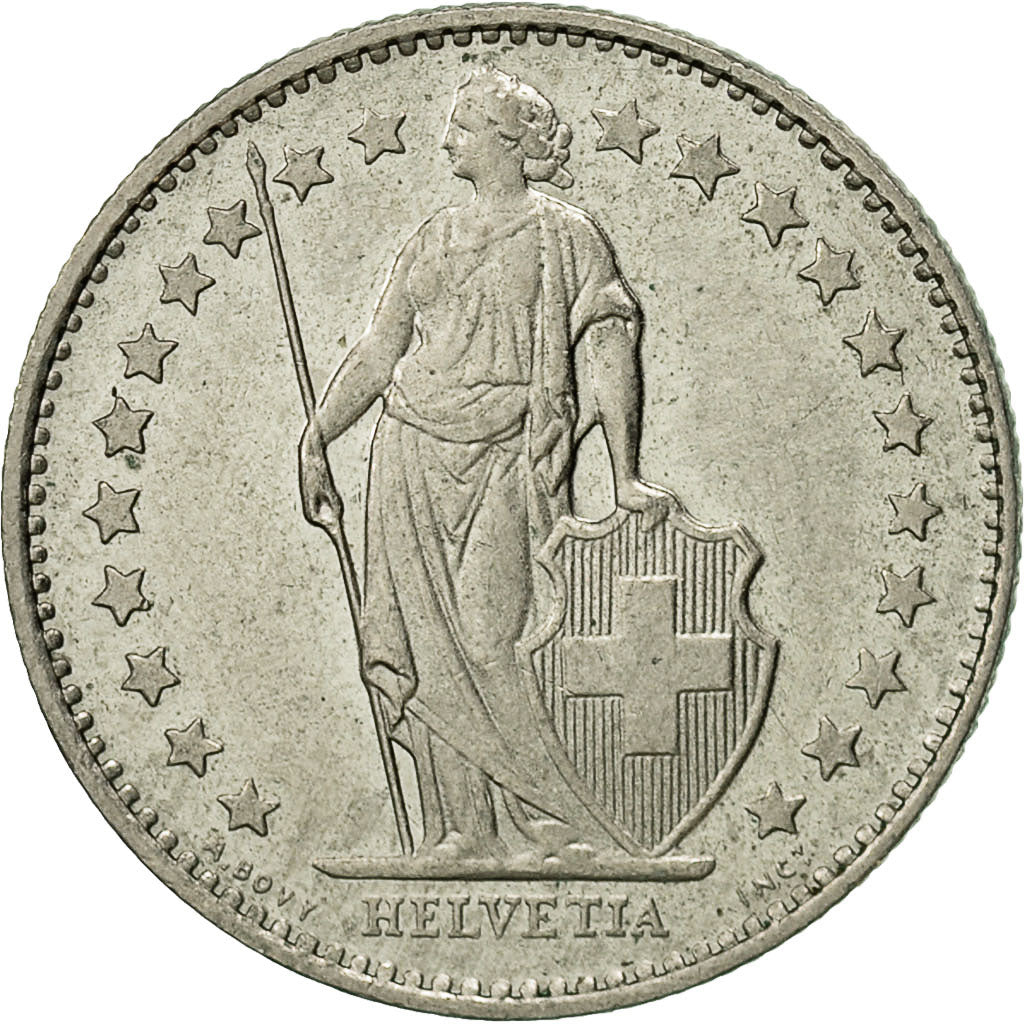 Coin, Switzerland, 1/2 Franc, 1981, Bern, AU(55-58), Copper-nickel, KM:23a.1