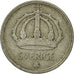 Coin, Sweden, Gustaf V, 25 Öre, 1947, EF(40-45), Silver, KM:816